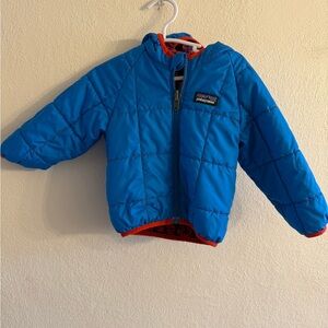 Patagonia Blue Reversible Down Coat 6 Month